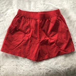 Aritzia tna sporty casual red shorts